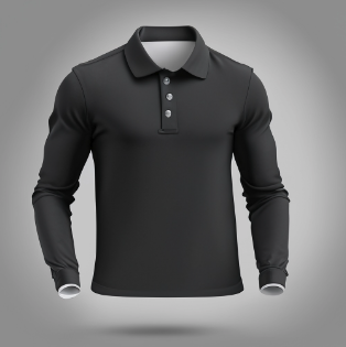 Custom Mens Long Sleeve Polos Apparel - All Cotton